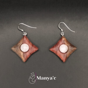 TETRA BOIS DE VIOLETTE ET QUARTZ ROSE